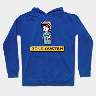 Cute Jane Austen Pixel Art Design Hoodie